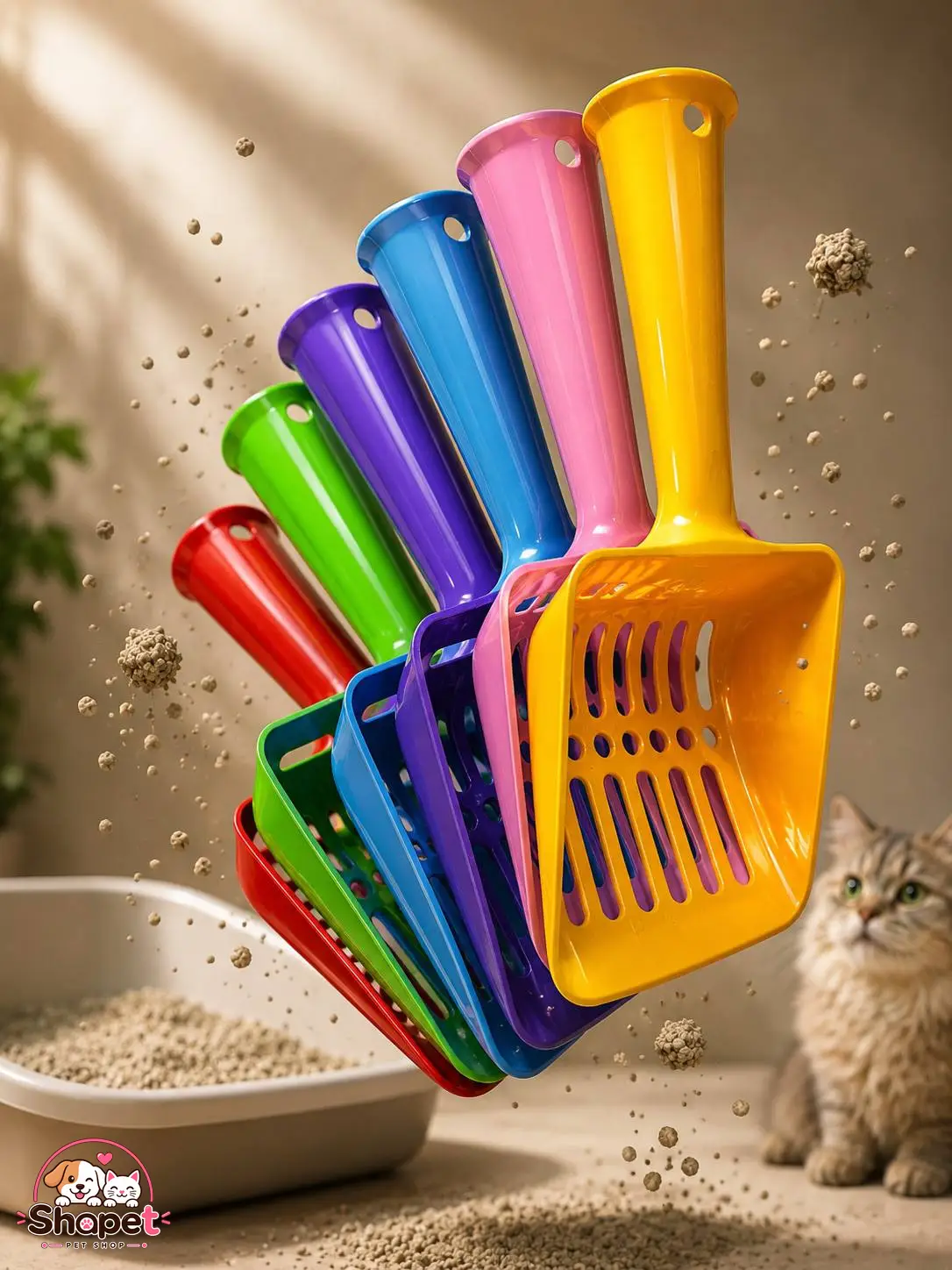 بیلچه مخصوص خاک گربه