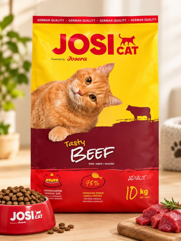 غذای خشک گربه بالغ جوسرا Josicat Tasty Beef با طعم گوشت