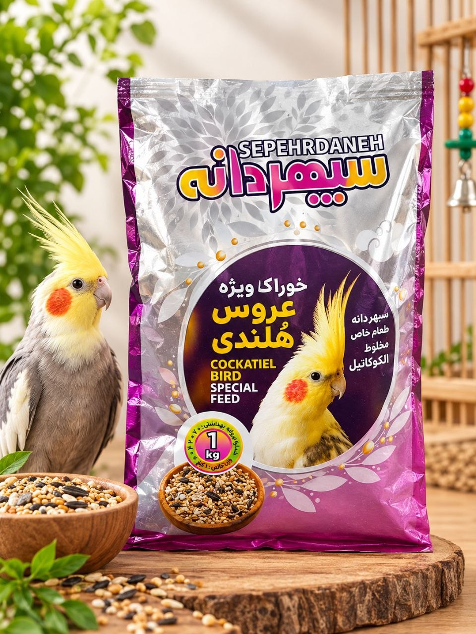 خوراک ویژه عروس ‌هلندی سپهر دانه - یک کیلو گرمی