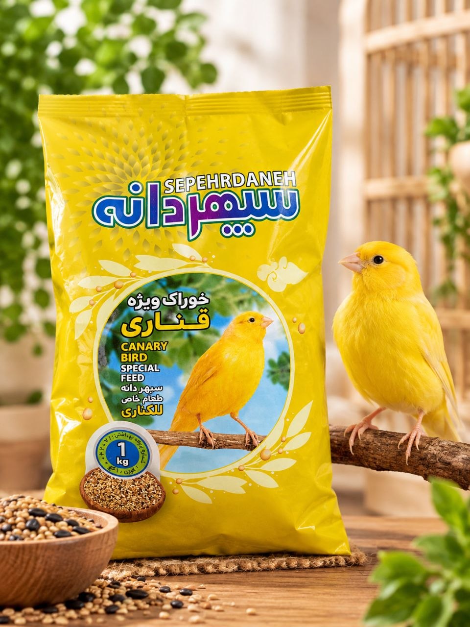 خوراک ویژه قناری سپهر دانه - یک کیلو گرمی