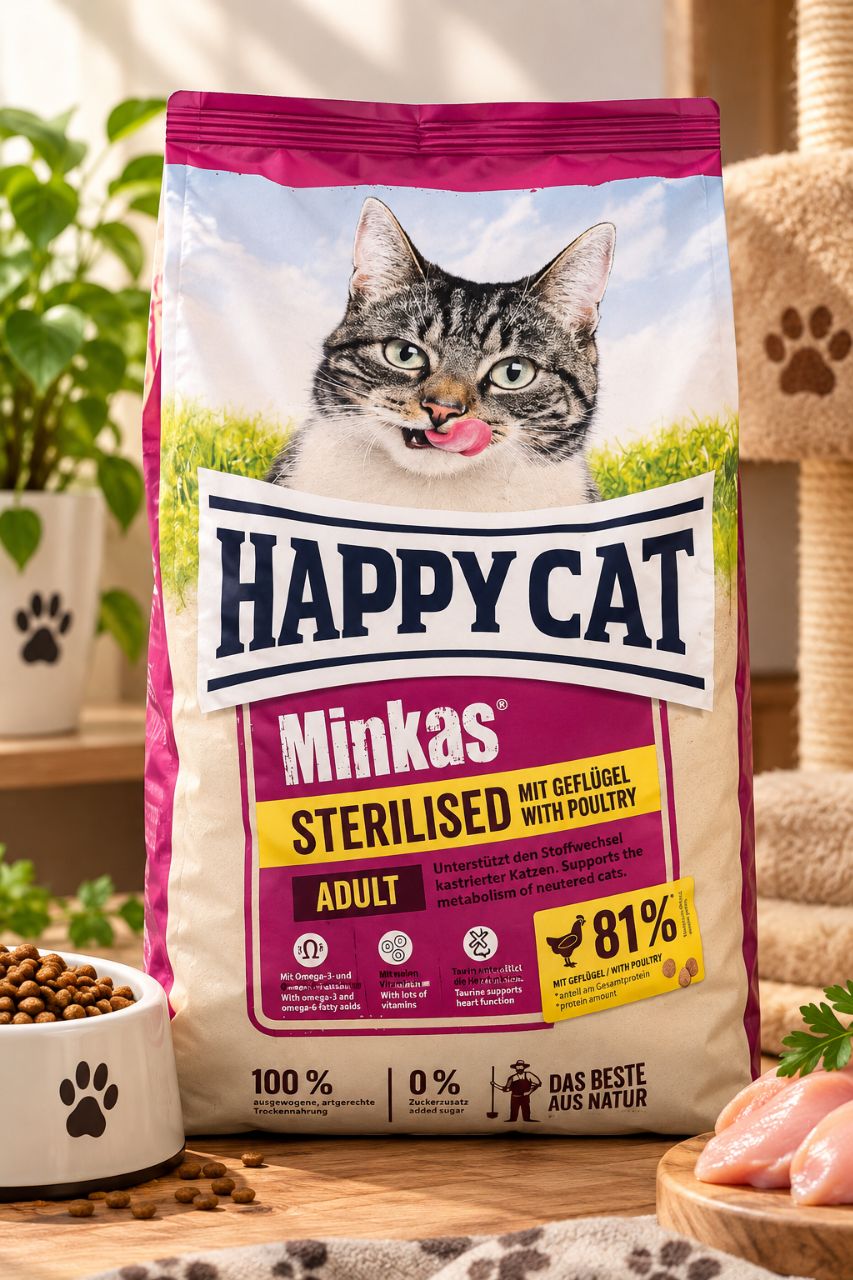غذا خشک‌گربه عقیم شده هپی کت Happy Cat